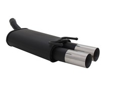NOVUS Sportauspuff Endschalldämpfer 2x76mm RL-Design passend für OPEL CORSA B