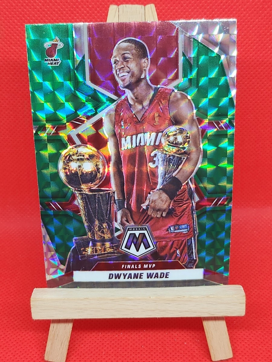 DWYANE WADE 2021-22 Mosaic Finals MVP #299 Mosaic Green Prizm