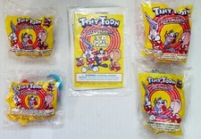 1998 Wendy's Tiny Toon Adventures Kids Meal Toys - Set of 5 - All MIP