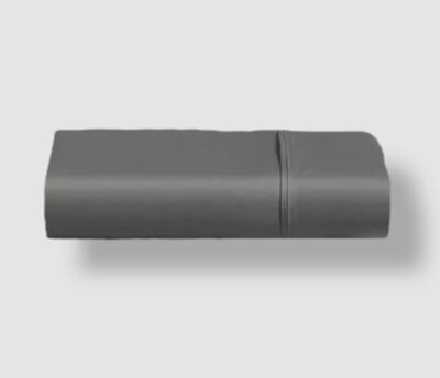 $36 Fairfield Square Collection Gray King Flat Sheet 110'' x 104''