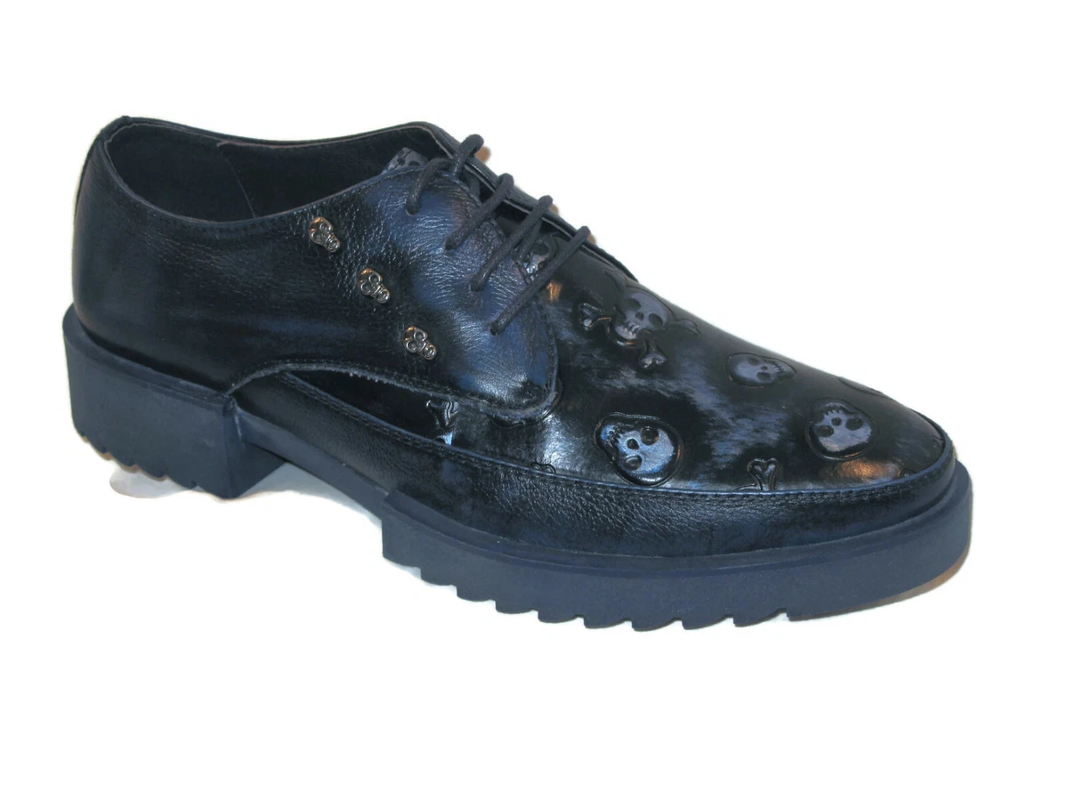 Mens skull dress shoes clearance