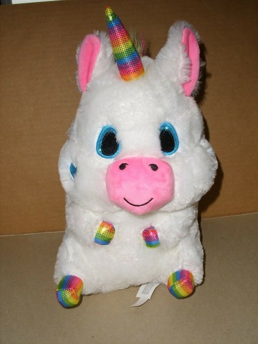 Nanco White Unicorn Plush 12'' Soft 