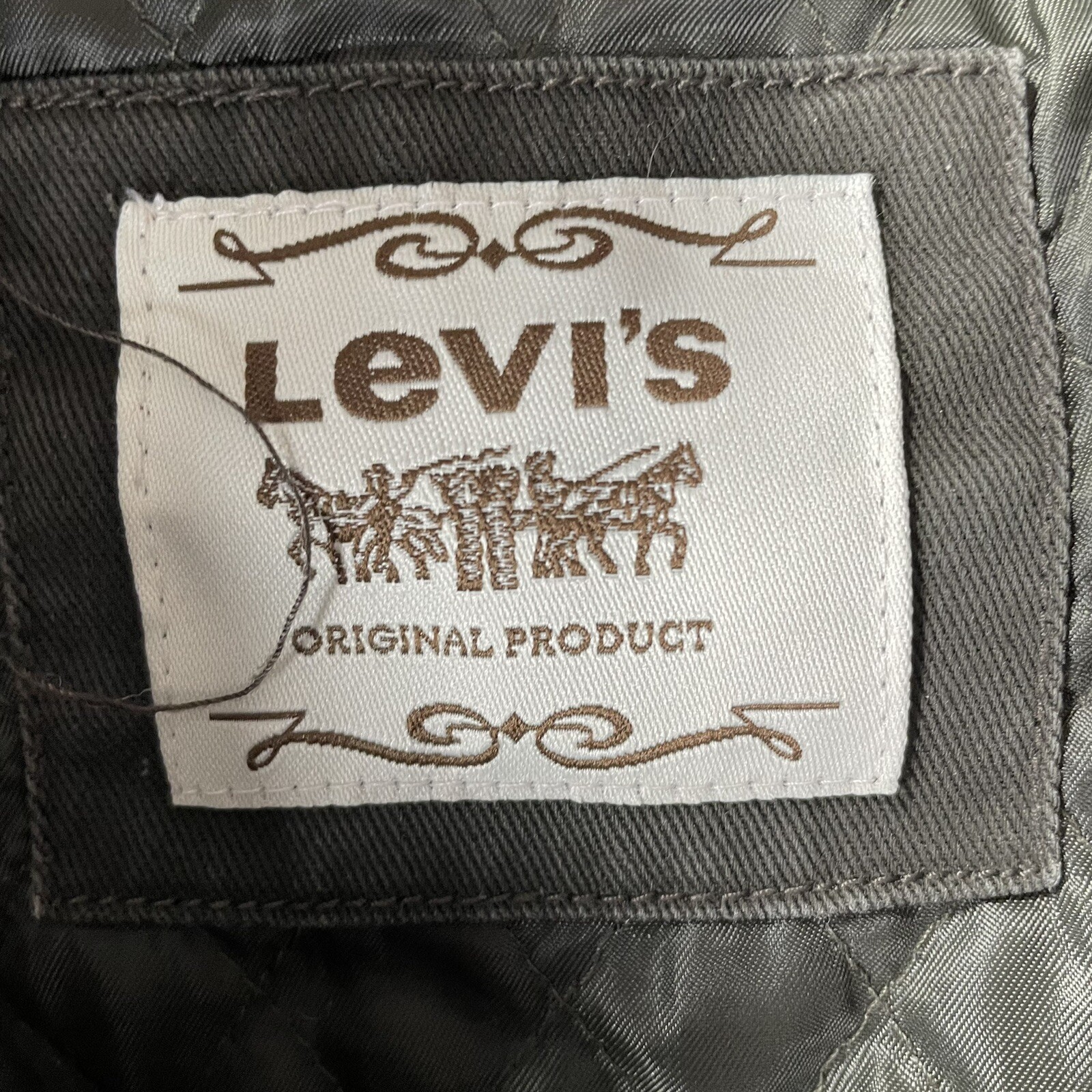 Levi's Heavy Green Jacket w Inner Lining Medium - image 2