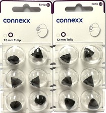 2 Pack 12mm Tulip Connexx 3.0 Eartip Dome. Fits Signia Rexton Widex Miracle Ear.