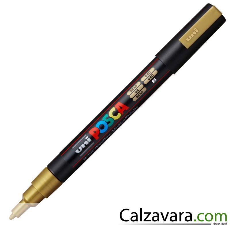 Uni-Ball - Marcatore Uni Posca Punta Fine 0,9-1,3mm - ORO