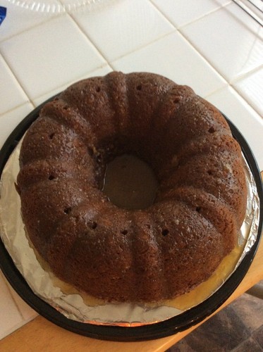 Homemade cinnamon swirl Bundt cake