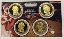 2010 S Proof Presidential Dollar Set - Coins Only - No Case, Box or COA