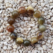 18 MM Genuine Indonesian Buffalo Horn Handmade Bracelet 13 Beads 12