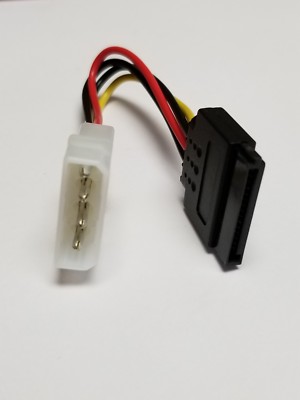 Molex/IP4/4-pin to SATA Power 15-pin Connector Converter Adapter Cable