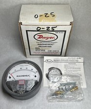 NEW Dwyer 2025 Pressure Gage, Magnehelic, 15 PSIG, Made in USA
