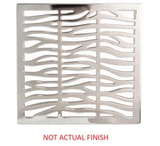 Newport Brass 233-602/04 6" Square Shower Drain Grid - Satin Brass