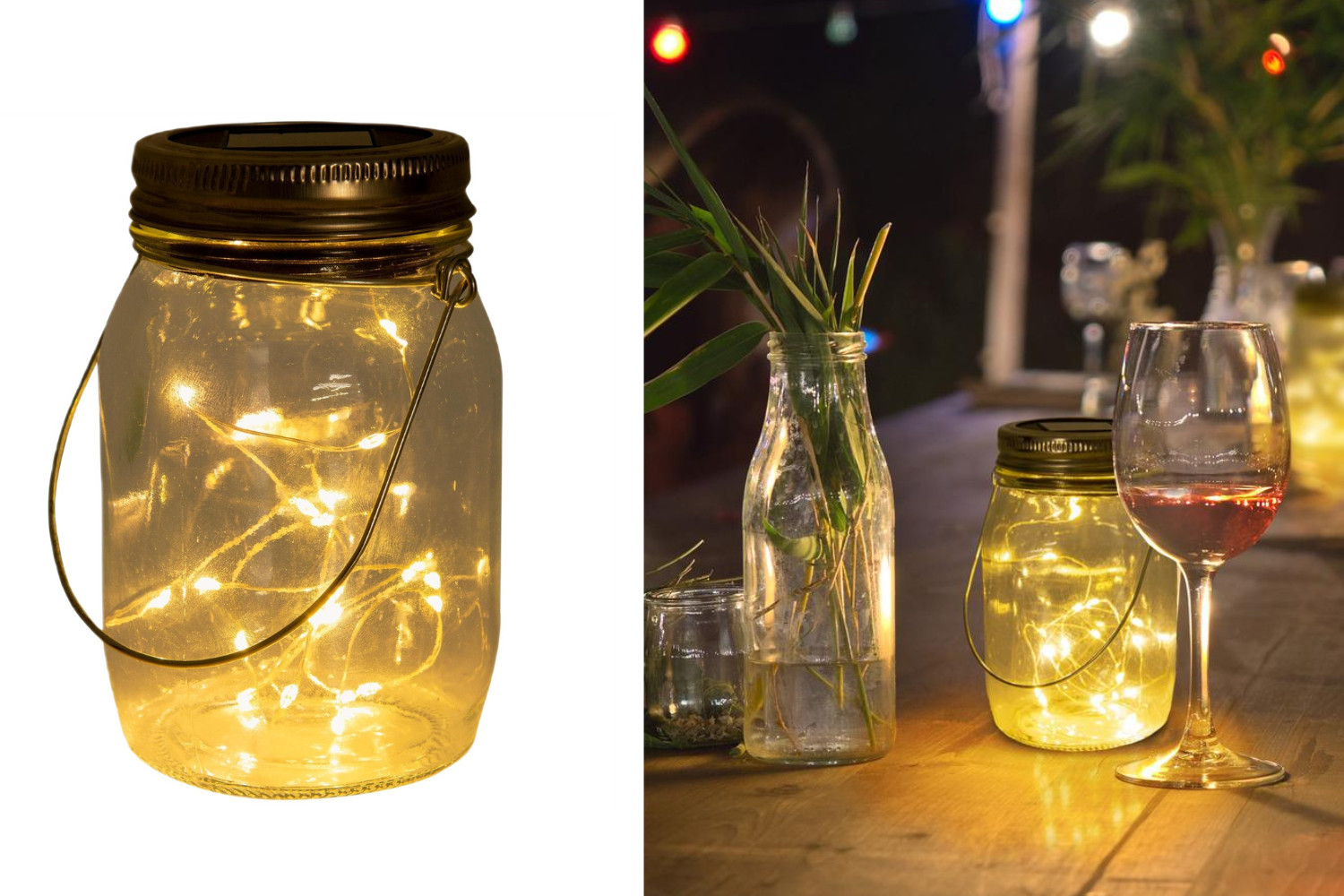 комплект из 3 светодиодов NANAY FAIRY LED-Solarleuchten im Glasgefäß