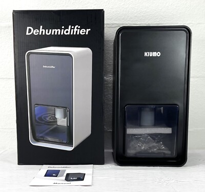 Dehumidifier 40oz (350 sq. ft) 1.2L Bathroom bedroom RV small room Black LED