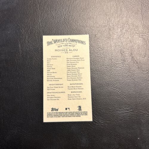 C53a 2007 Topps Allen Ginter Mini #313 Moises Alou, New York Mets - 第 1/2 張圖片