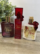 Bath Body Works FOREVER RED Lotion, Mist, Shower Gel Set of 3 HTF