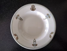 Antique  O.P. CO.  JOHN A ROBERTS DEPARTMENT STORES RESTAURANT WARE THEBES bowl