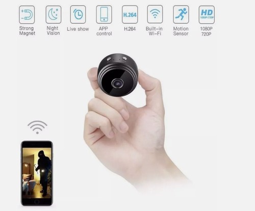 TELECAMERA Wi-Fi Compatta HD con App Mobile per iPhone e Android - 360° SMART - Foto 9 di 11