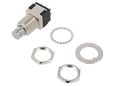 MPG 206 R Schalter: Druck Pos: 2 DPDT 6A/125VAC 6A/6VDC ON-(ON) rund KNITTER