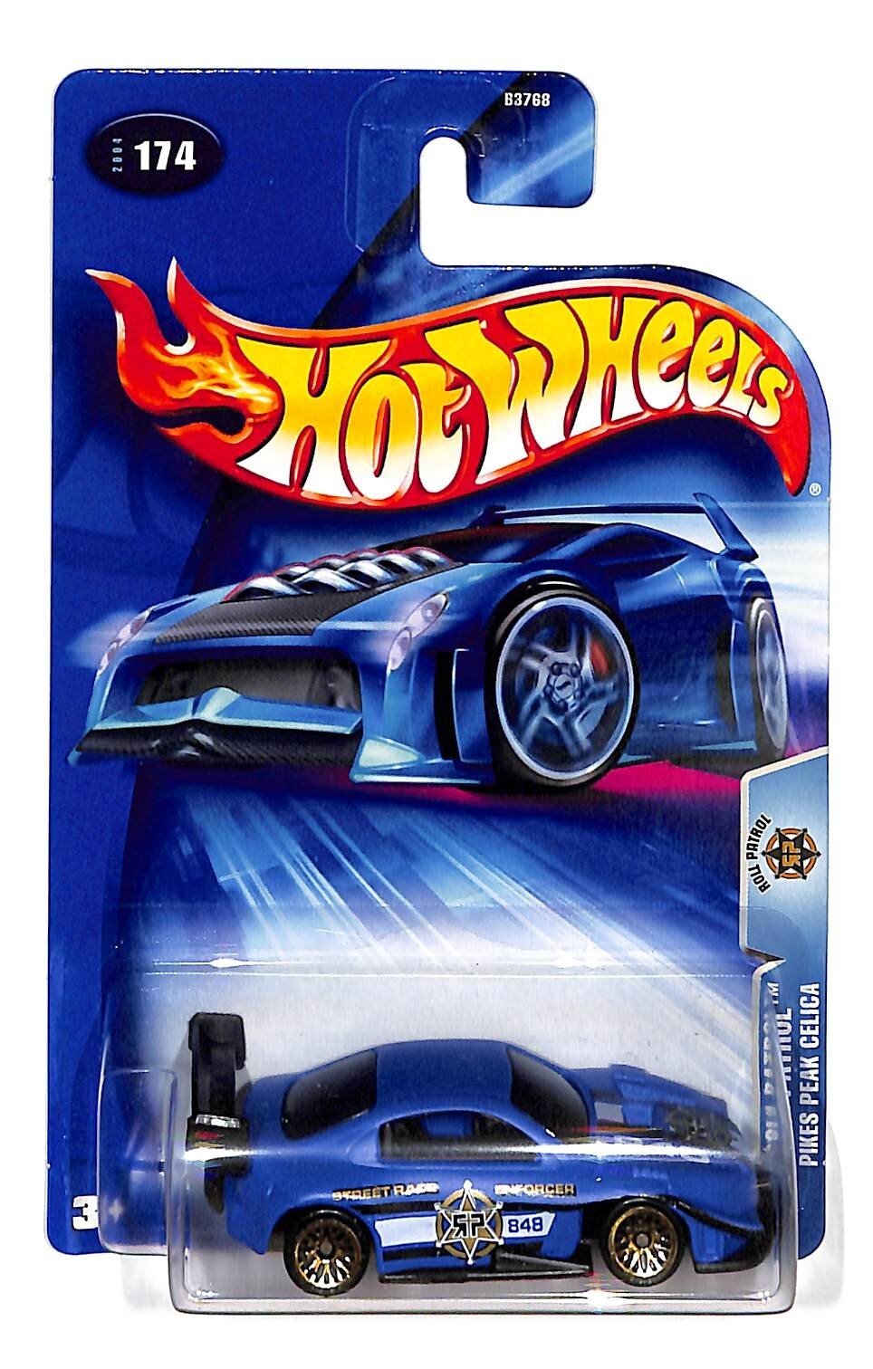 2004 Hot Wheels Roll Patrol Pikes Peak Celica #174 1/64