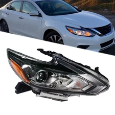 Passenger Right Side Headlight For Nissan Altima 2016-2018 Halogen Housing Black