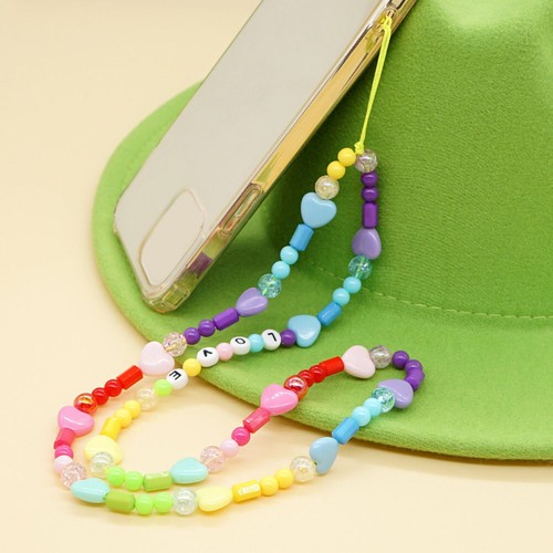 Anti-verlorene Handykette Fräulein Perlenbesetztes Handy-Schlüsselband Lanyards - Zdjęcie 3 z 12