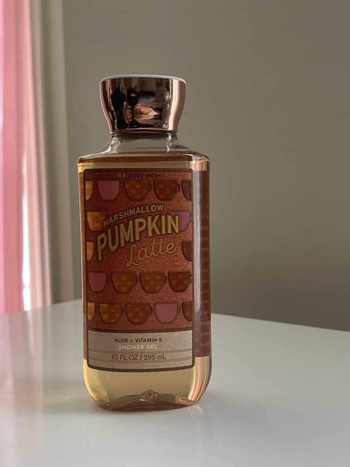 Marshmallow Pumpkin Latte 10 oz Shower Gel by Bath & Body Works with Aloe & Vitamin E