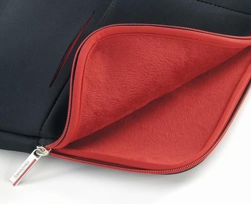 Samsonite Laptop Sleeve 15,6", Custodia Porta PC Unisex Adulto, Nero/Rosso, 15.6 - Foto 4 di 4