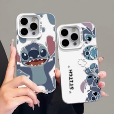 Funda rígida para teléfono Stitch para iPhone16 15 14 Pro Max