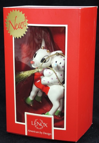 LENOX RUDOLPH Red-Nosed Reindeer Merry Misfit Christmas Ornament NEW 2012 - Picture 5 of 14