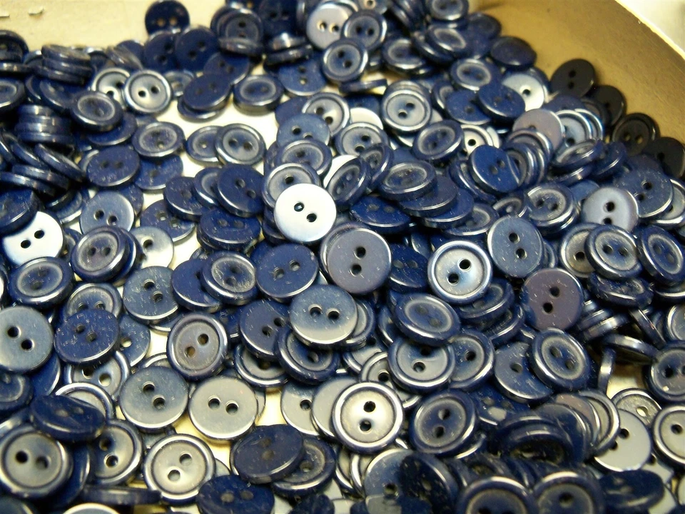12MM 15MM BUTTON Lot Columbia Blue Yale Royal Navy Blue 8000+ buttons - Image 2 of 4