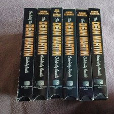 Lot of 6 Dean Martin Celebrity Roasts VHS Sinatra, Martin, Stewart, Hope, Reagan