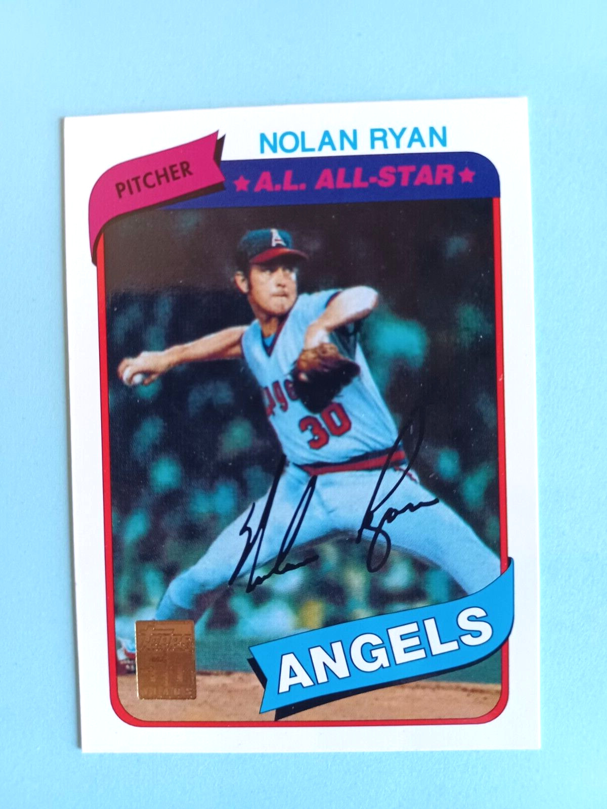 2000 TOPPS NOLAN RYAN #39 1980 TOPPS #580 REPRINT CALIFORNIA ANGELS