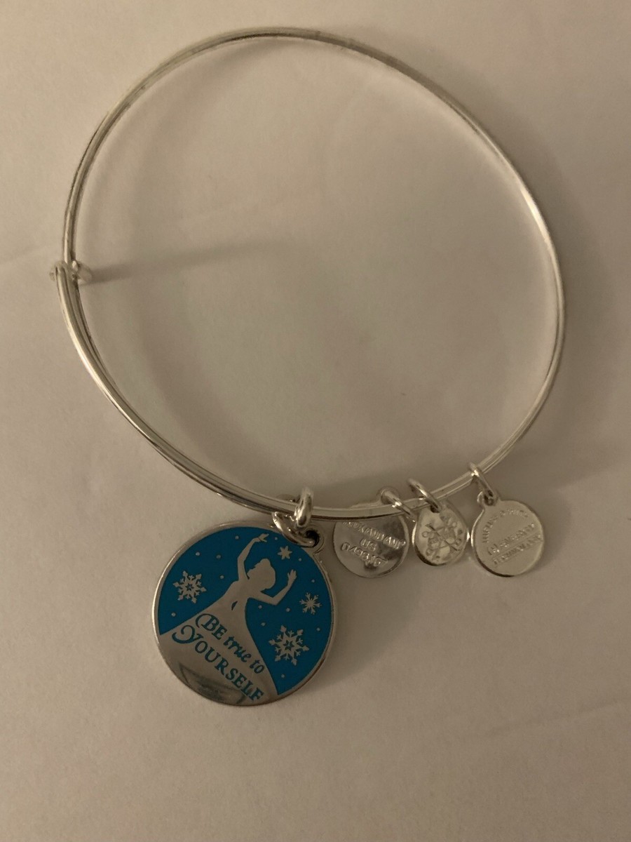 Alex and Ani Disney Frozen Elsa Silver Bangle Charm Bracelet 2016