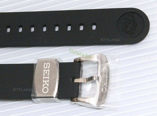 Genuine SRP779 SRPC91 Silicon Rubber Watch Band 22mm SEIKO Prospex Turtle BLACK - Picture 3 of 7