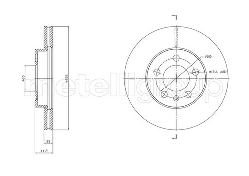 2x BRAKE DISC 23-1843C FOR SKODA SCALAKAMIQFABIAIV VW POLOVI SEAT AUDI - Picture 2 of 6