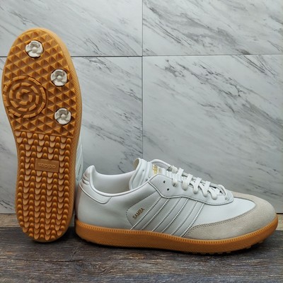 Adidas Samba Spikeless Golf Crystal White Gum Bottom IH5169 Mens Size 14 Sneaker