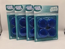 Clean Home Deodorizing Toilet Tablets 4/4 packs  16 Tablets Total 
