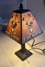 Cafe Martin Table Lamp Brass Metal Base Works 12.5” Tall