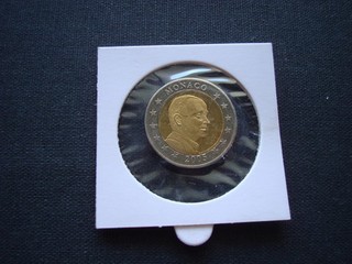 TOP Monaco 2 Euro Probe Münze von 2005! € Probe Währung RAR! SELTEN!
