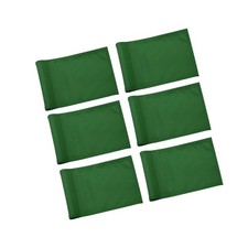 KINGTOP Golf Flag 8x6 Inch Plain Green, 420D Nylon, Tube Inserted Mini Prac...