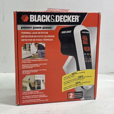 #ad Black amp; Decker Thermal Digital Infrared Heat A C Air Leak Detector Home TLD100 $52.16