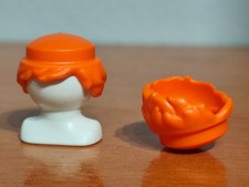PLAYMOBIL X2 REDHEAD WIGS REDHEAD MEDIEVAL ROMAN PIRATE COWBOY 27