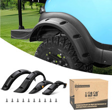 Club Car Precedent Golf Cart Fender Flares Set of 4 with Stainless Steel Screws