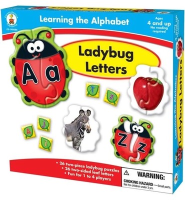 Ladybug Letters 26p Puzzle SEALED Learning the Alphabet Carson Dellosa Education