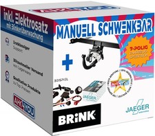 BRINK AHK für VW Golf VII Fließheck 12-19 schwenkbar + 7-pol JAEGER STANDARD ES
