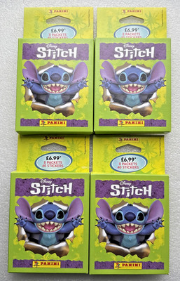 Panini Disney Stitch Sticker Sammlung x4 Multipacks - 32 Packungen (200 Sticker)