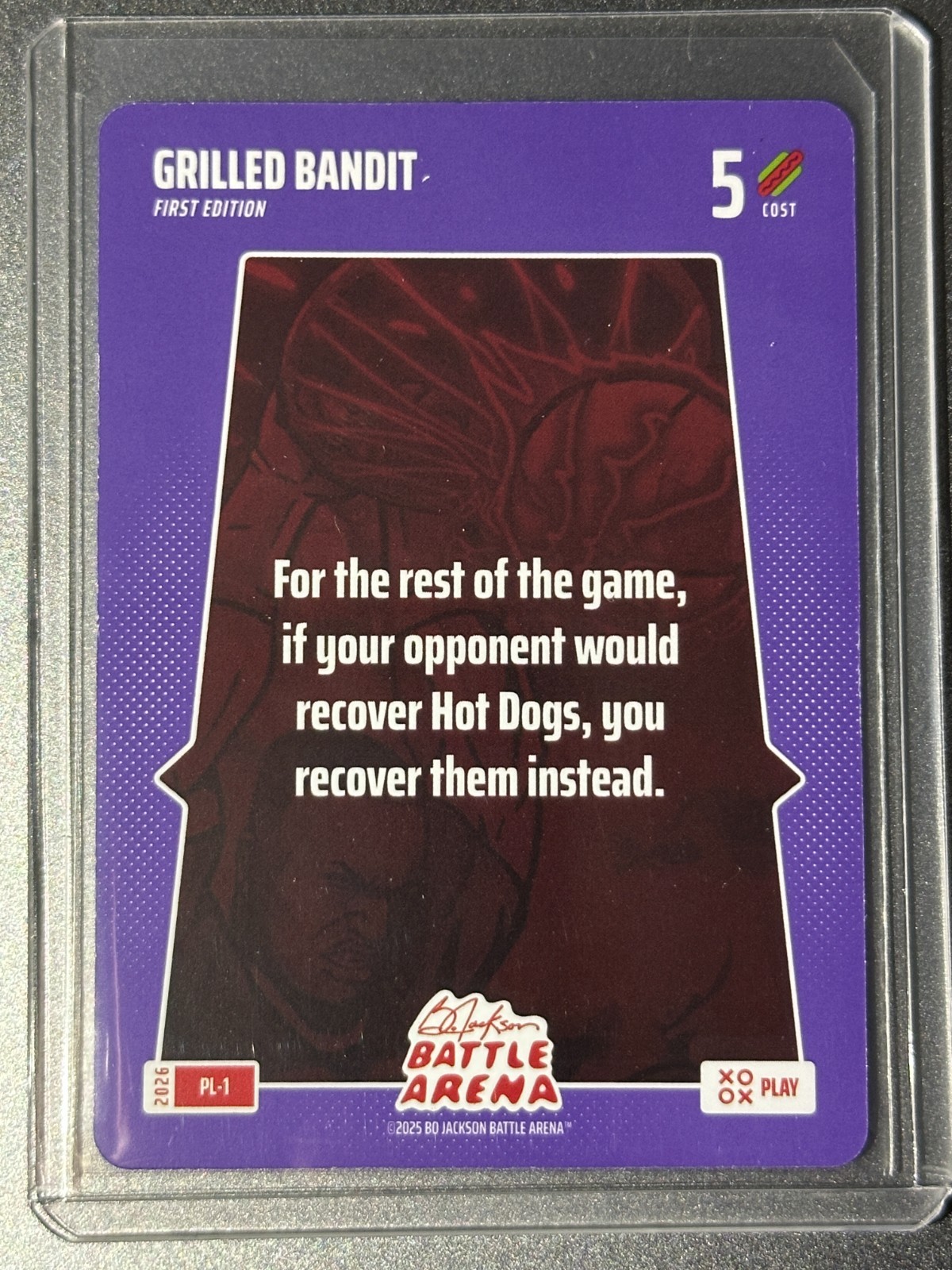 2026 Bo Jackson Battle Arena Grilled Bandit 1st Edition Play Card SSP #PL-1