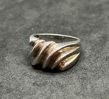 925 Sterling Mexico Wavy Chunky Ring 8.5 - 8.0g