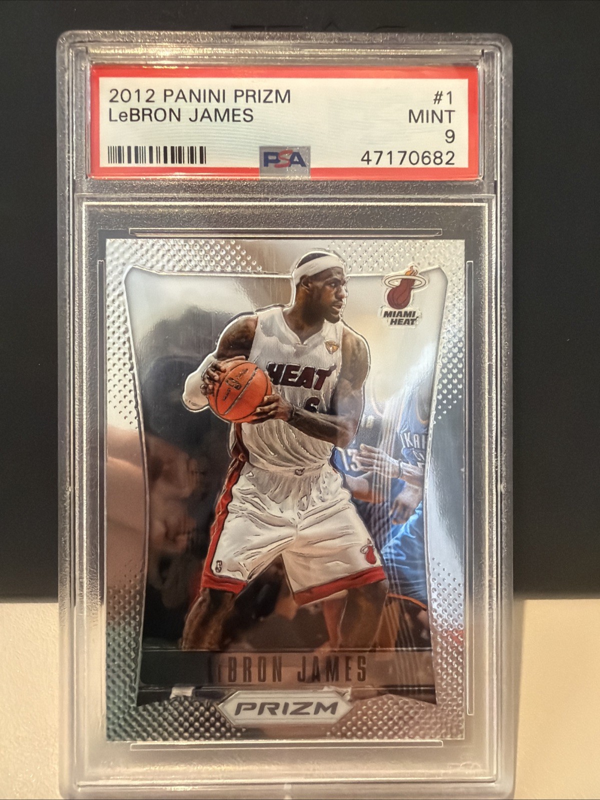 π₯ 2012 Panini Prizm Basketball Lebron James #1 Miami Heat PSA 9 π₯ view 1