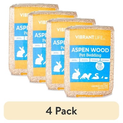 Aspen Wood Pet Bedding Natural Odor Control Dust-Free Eco-Friendly Small Animals